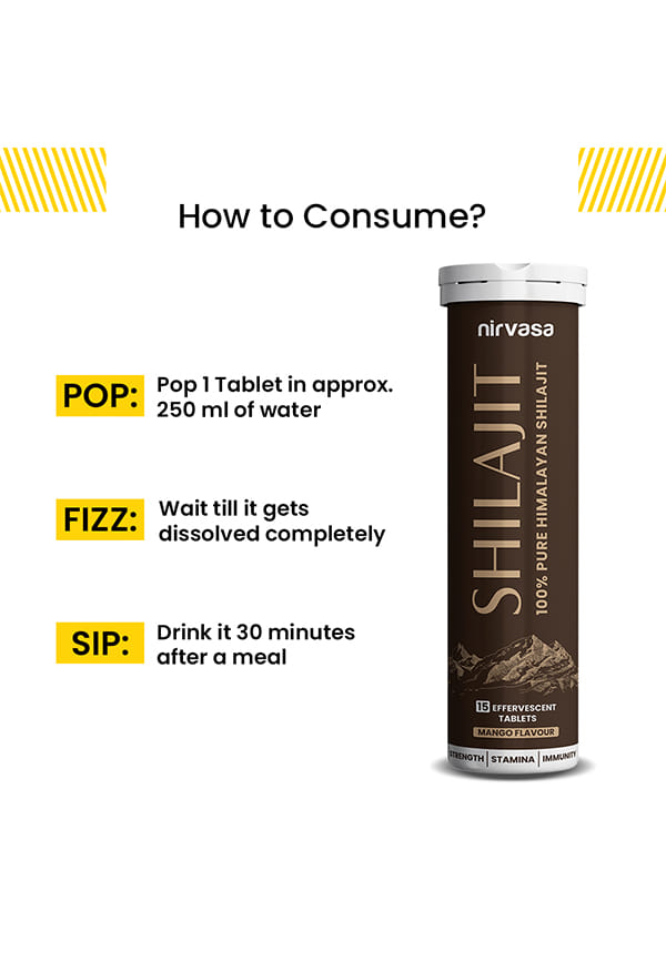 Shilajit Plus Effervescent Tablets | Helps Boost Strength, Stamina & Performance – thumbnail 2