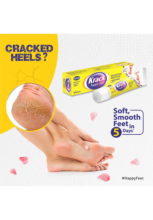 Krack Heel Repair Cream Size: 24 gm By Brinton