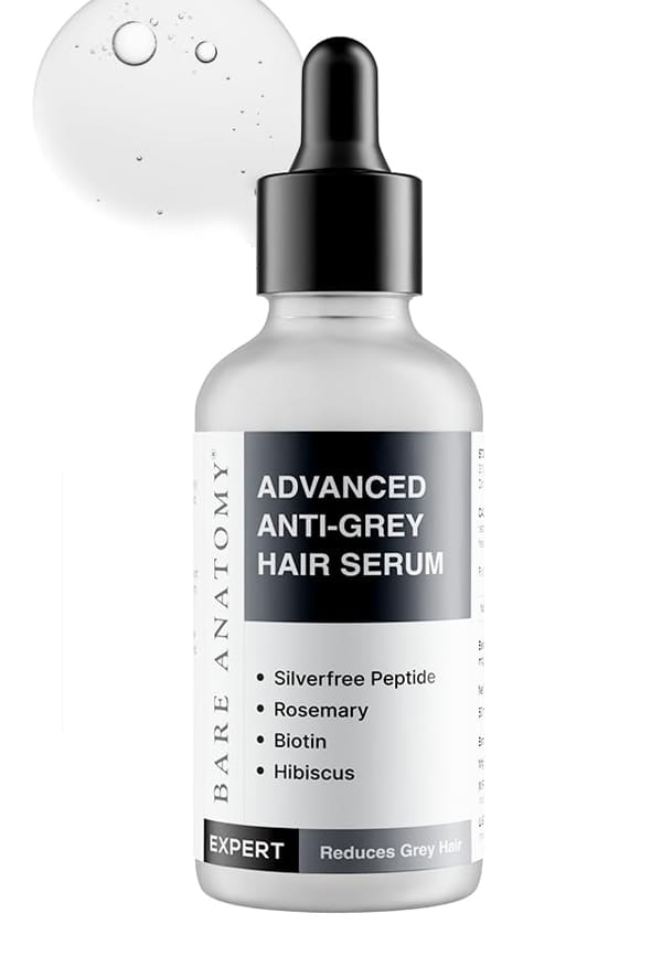 Advanced Anti-Grey Serum | Reduces Hair & Beard Greying | Non-Sticky, Odorless