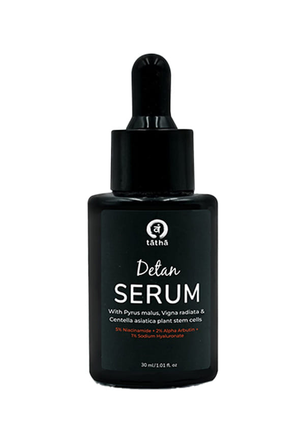 Detan Serum with pyrus malus, vigna radiata and centella asiatica plant stem cells