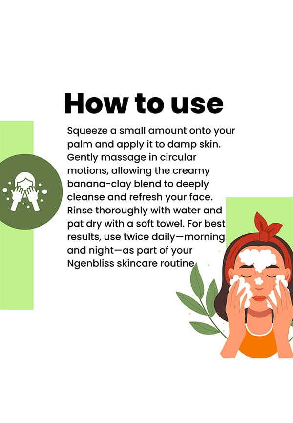 Banana & Green Clay Face Wash – Nourish, Detox & Glow – thumbnail 3