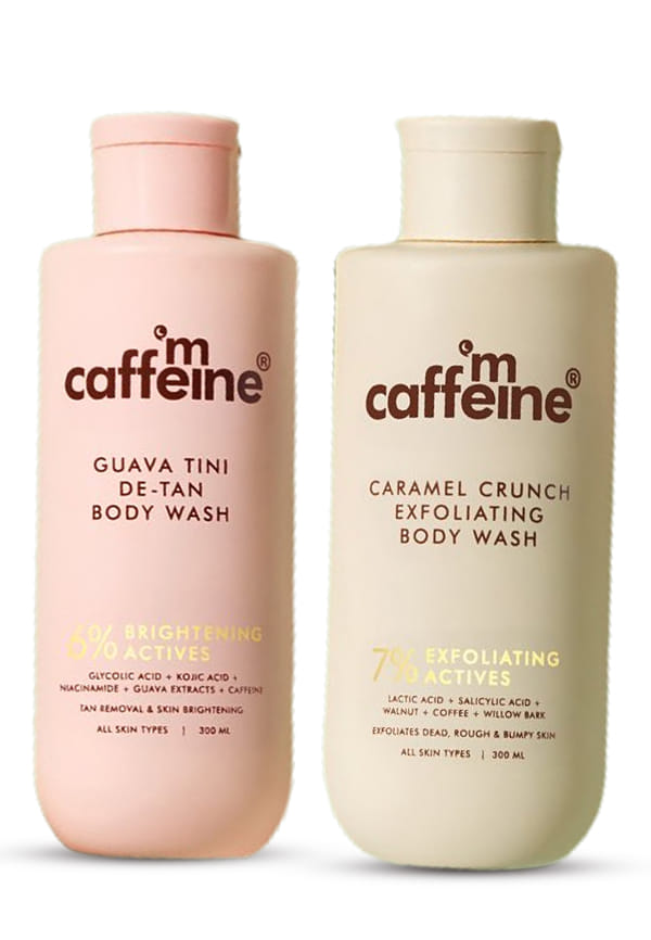 Caramel Crunch Exfoliating Body Wash & Guava De-Tan Body Wash Caramel Crunch Exfoliating Body Wash & Guava De-Tan Body Wash