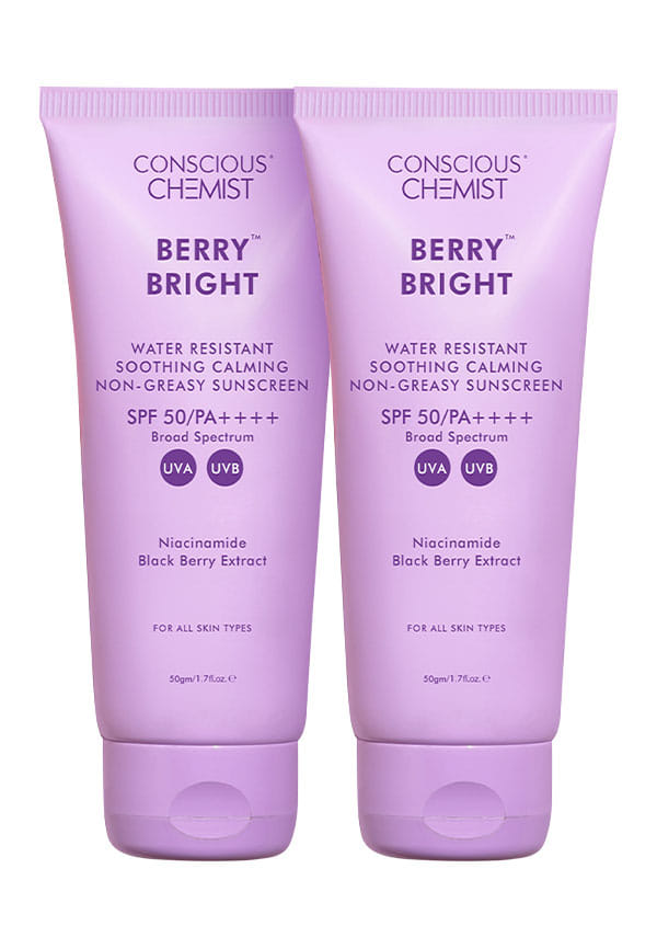 Berry Bright Niacinamide Sunscreen Spf 50 Pa++++ Pack Of 2 Combo