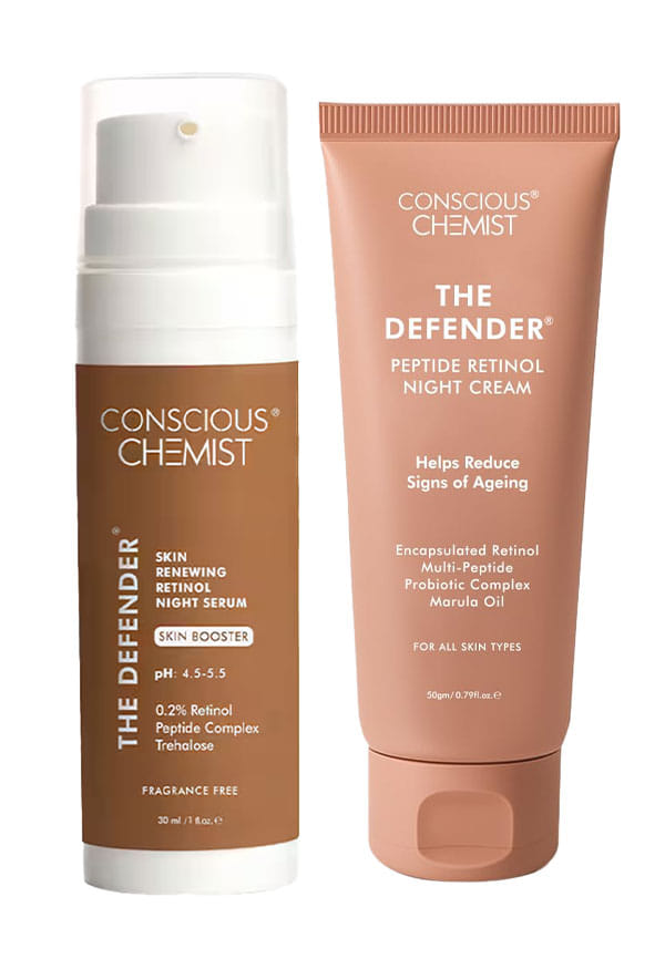 Anti Aging Serum & Anti Aging Night Cream For Fine Lines & Sagging Skin Combo