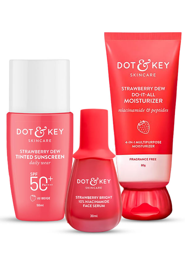 Strawberry Dewy Skin Routine