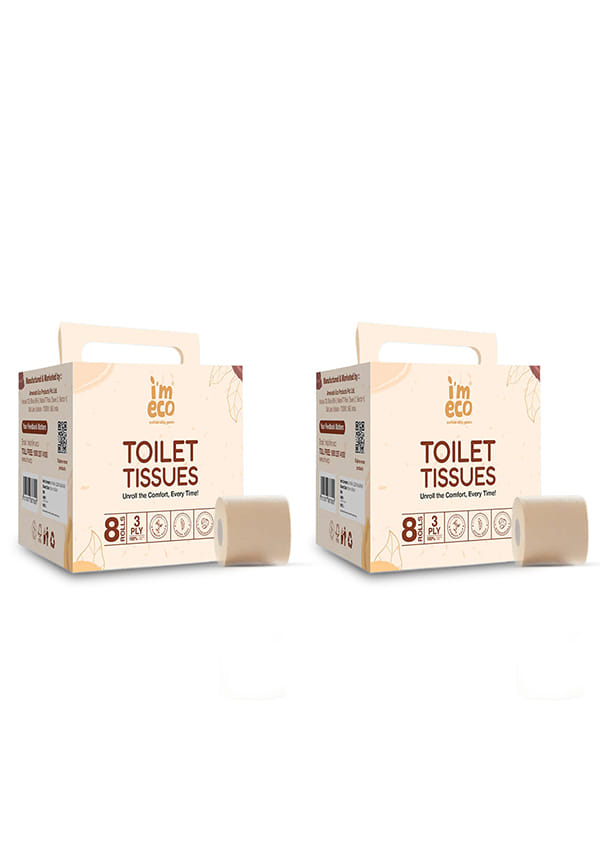 Bamboo Toilet Tissue Rolls | Unbleached