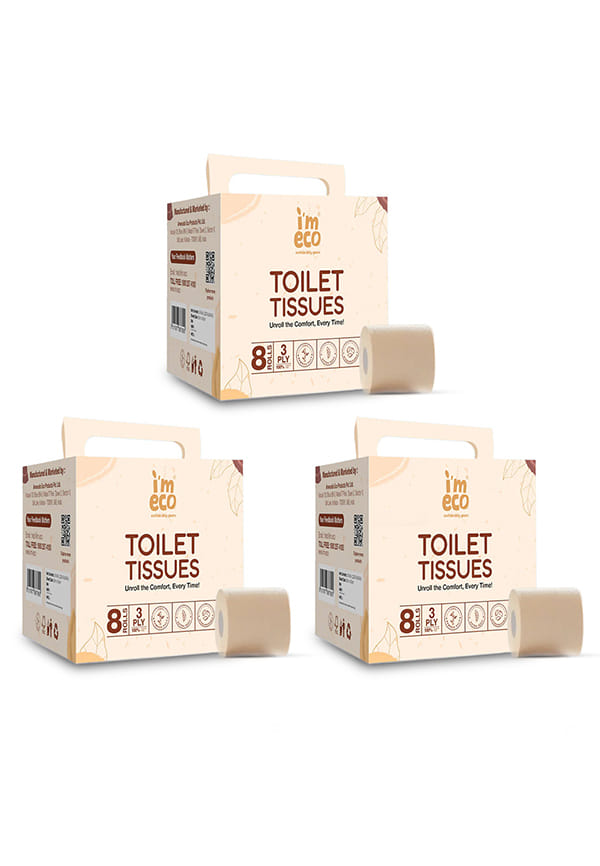 Bamboo Toilet Tissue Rolls | Unbleached
