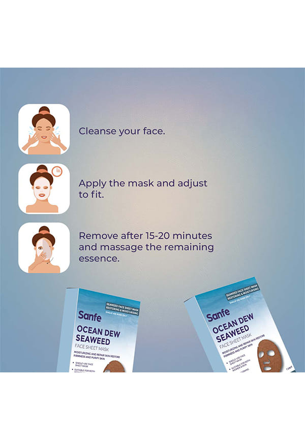 seaweed mask sheet mask with peptides & seaweed extract – thumbnail 4