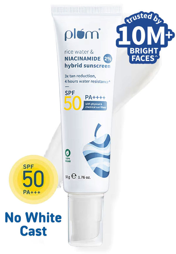 2% Niacinamide & Rice Water Hybrid Face Sunscreen with SPF 50 PA+++