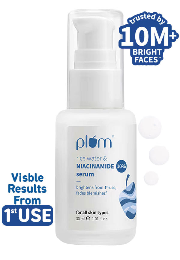 10% Niacinamide Face Serum For Clear Skin | Fades Blemishes| With Rice Water
