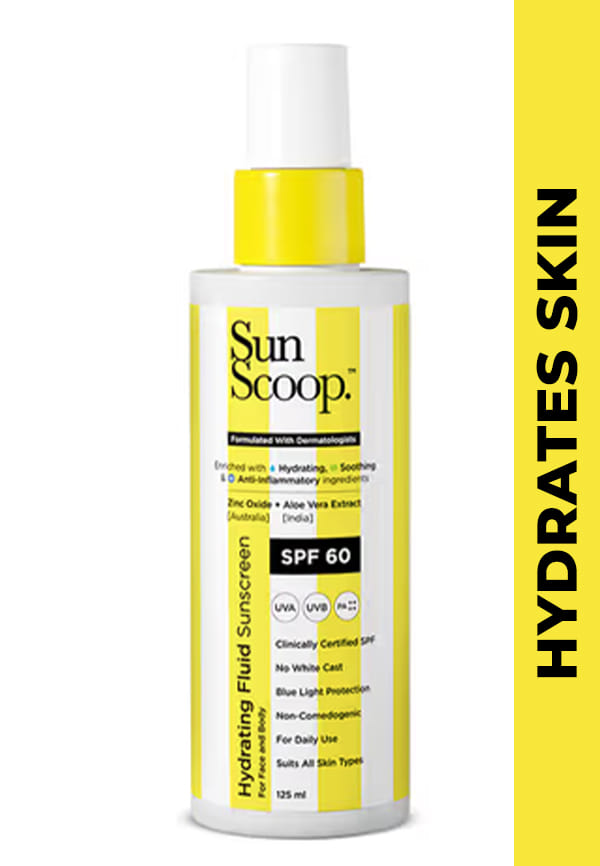Hydrating Fluid Sunscreen For Face and Body, SPF 60 PA++++ | Size: 125 ...