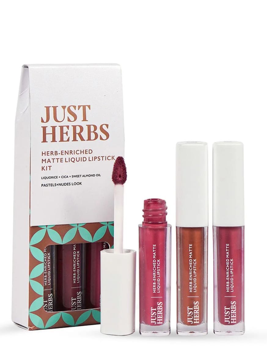 Full-Size Herb Enriched Matte Liquid Lipstick Kit