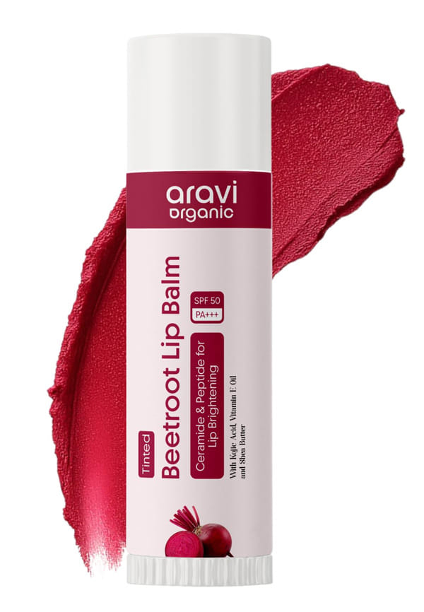 Beetroot Lip Balm With SPF 50 PA+++ & Kojic Acid | Ceramide & Peptide