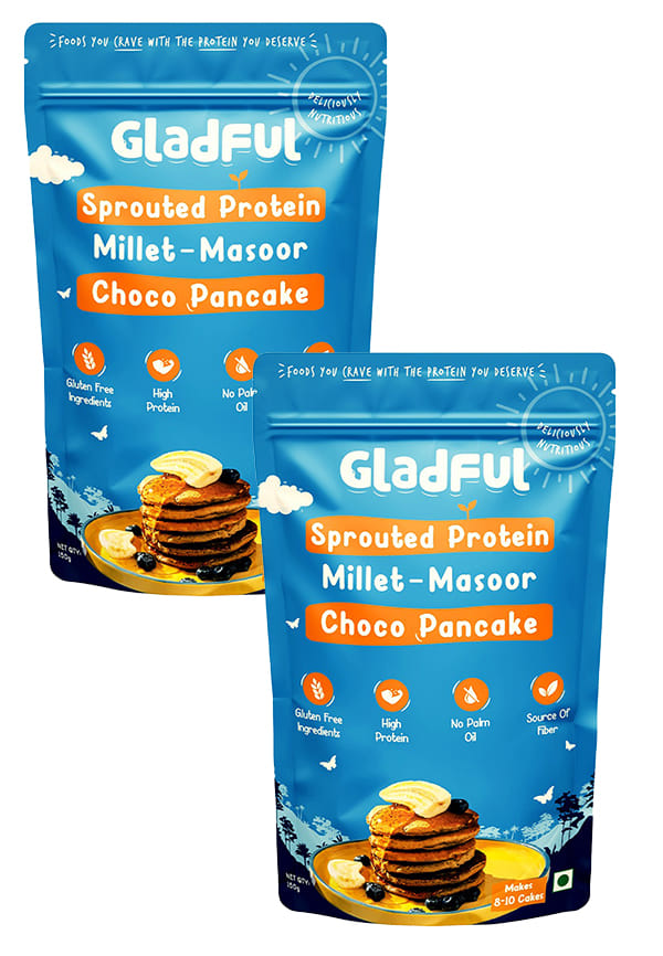 Choco Banana Millet Pancake