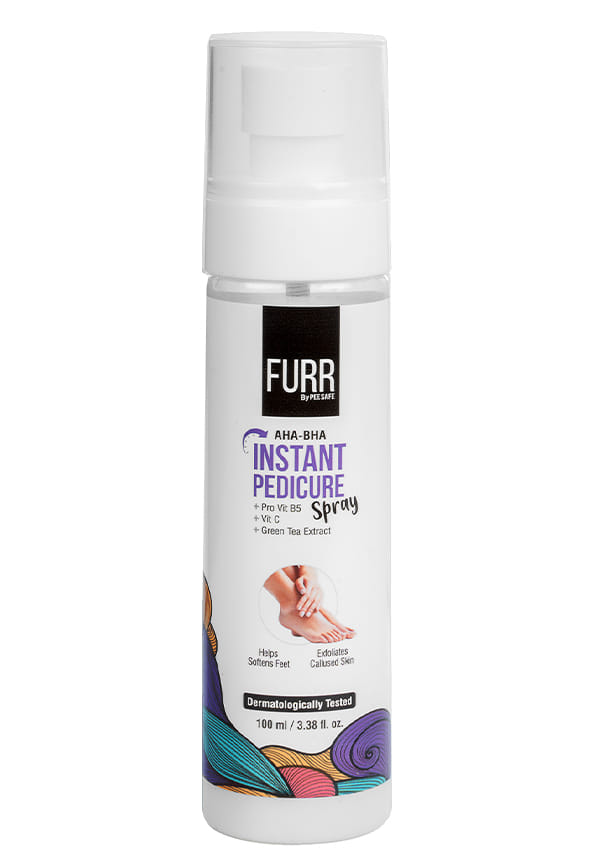 Furr Instant Pedicure Spray with AHA BHA, 2% Salicylic Acid