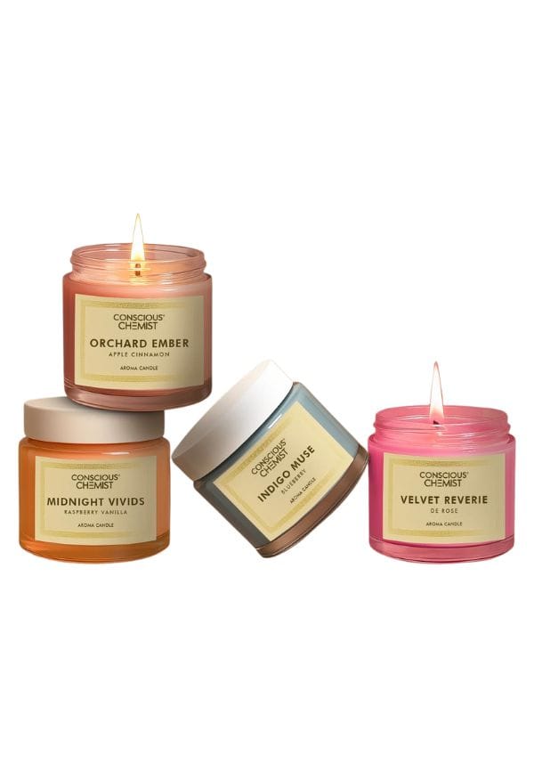 Glass Jar Scented Candles Gift Set