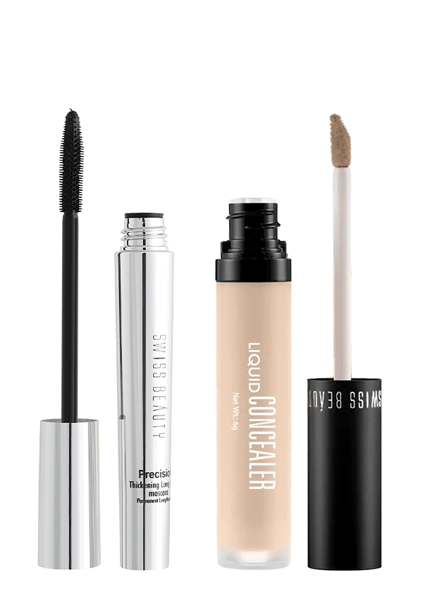 Liquid Light Weight Concealer With Full Coverage + Waterproof Mascara Liquid Light Weight Concealer With Full Coverage + Waterproof Mascara