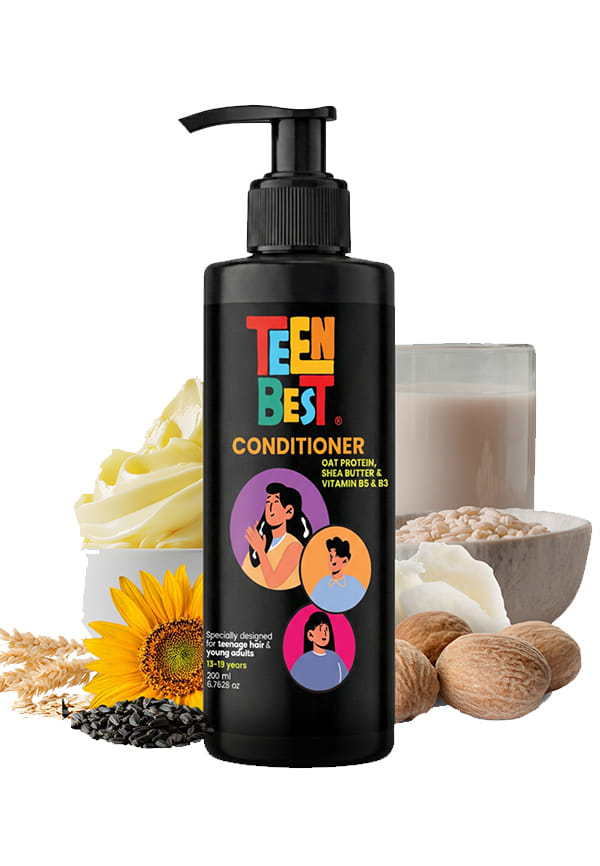 HealthBest Teens Conditioner Lightweight for Oily & Sweaty Hair, Boys & Girls 13-19 Years – 200ml