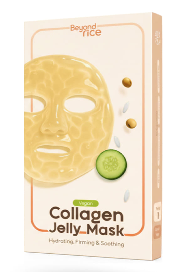 Collagen jelly mask - Rice, Niacinamide & Cucumber (Vegan)