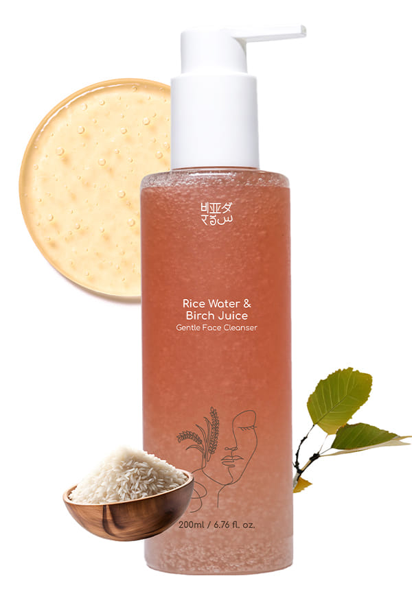 Gentle Face Cleanser with Rice water & Birch Juice Gentle Face Cleanser with Rice water & Birch Juice