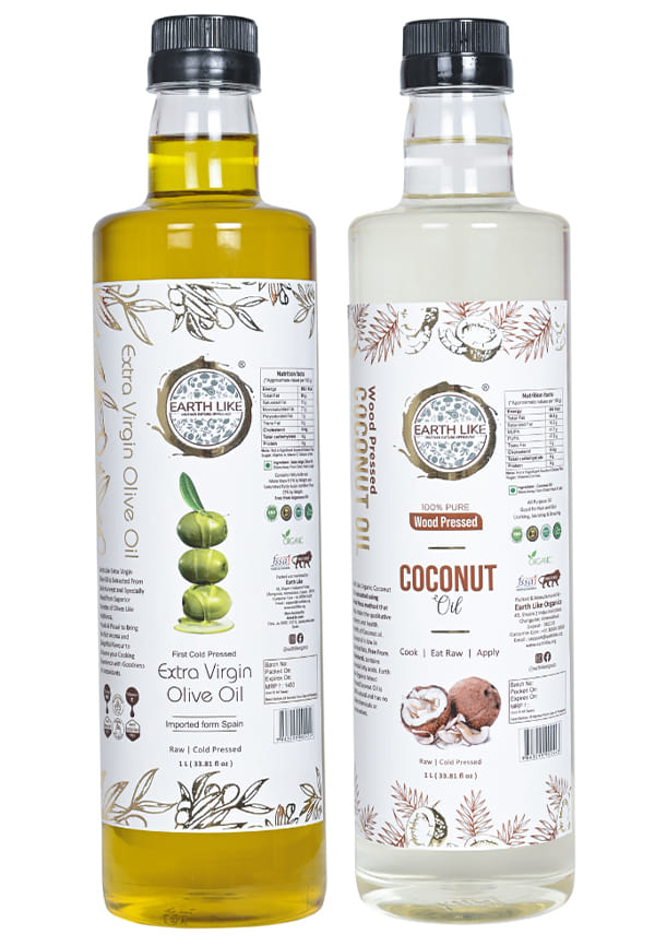 Extra Virgin Olive Oil & Cold Pressed Coconut Oil