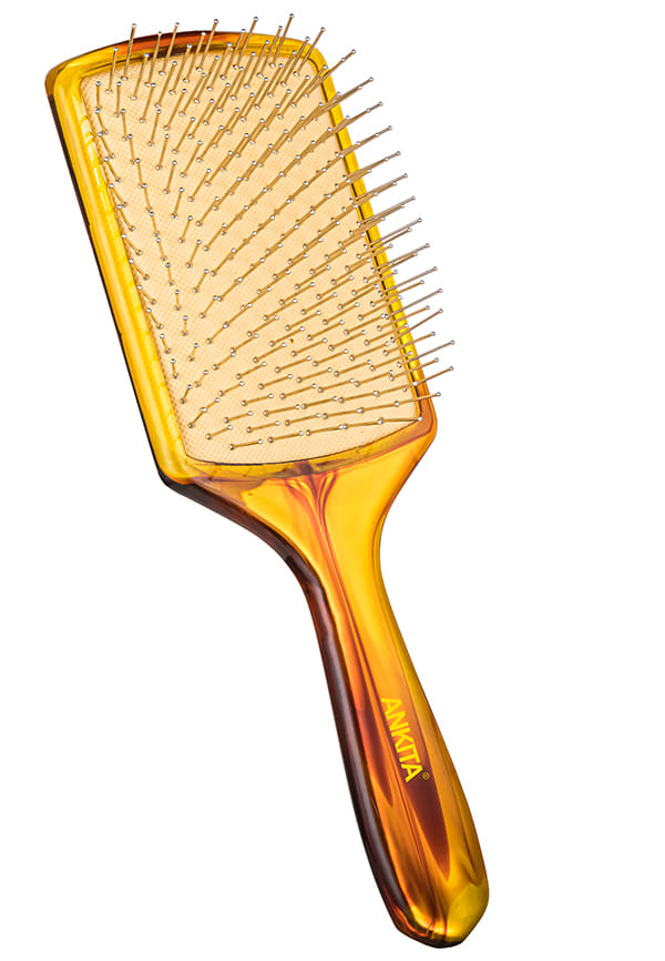 Paddle Hair Brush with Steel Pin Bristles|Hair Brush with Strong and Flexible Bristles|For Grooming, Straightening, Smoothing, Detangling Hair, Ideal for Men & Women|(A37)