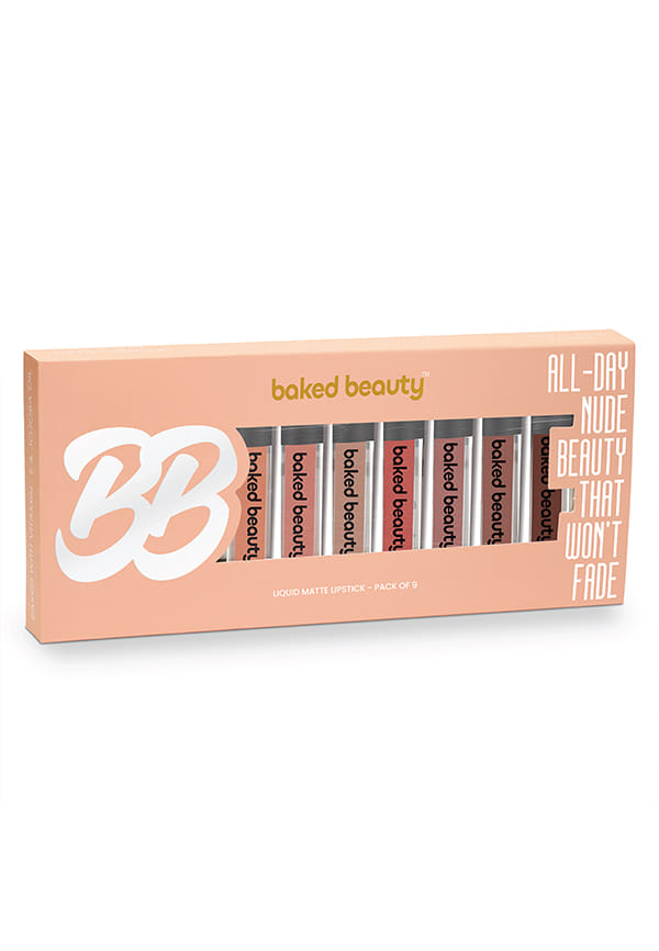 Nude Palette Matte Long Lasting Liquid Lipstick Infused with Vitamin E & Jojoba Oil