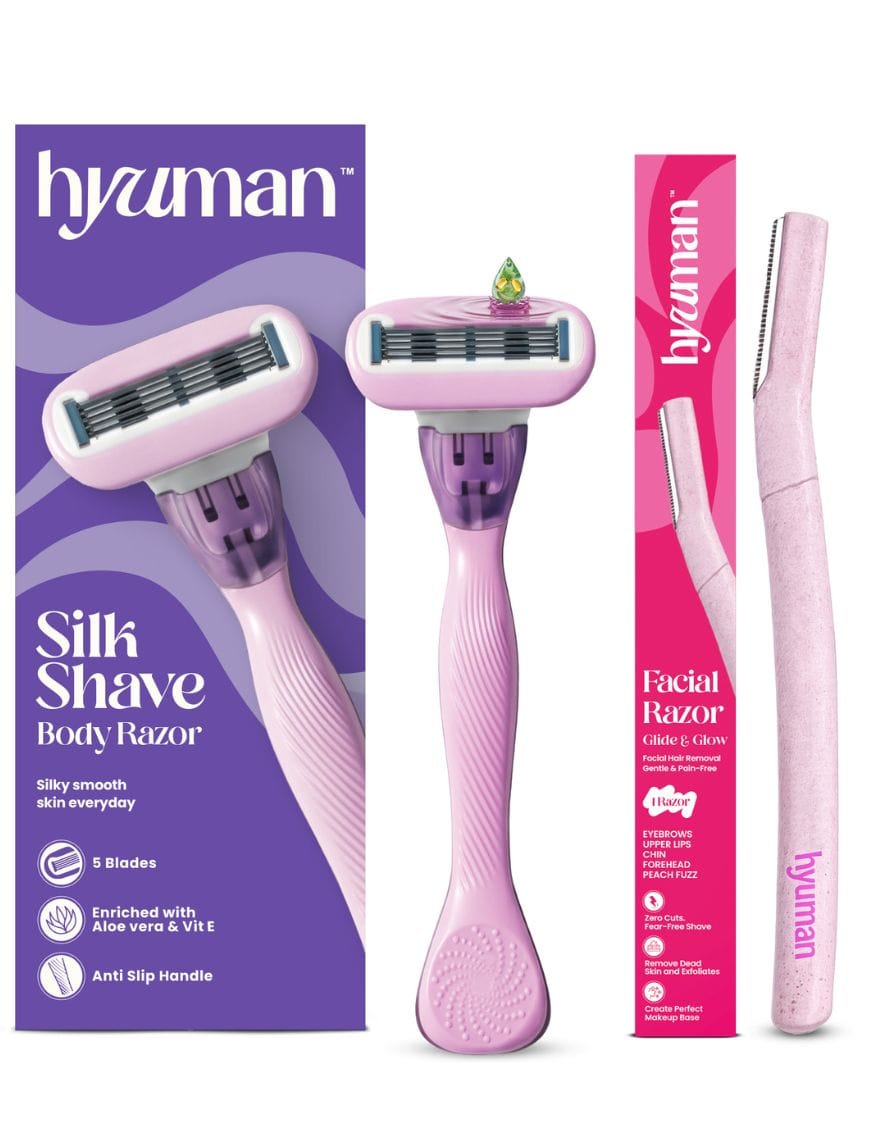 Silkshave Body Razor & Face Razor Combo Pack For Women