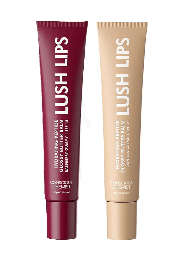 Peptide Lip Balm: Raspberry Gummy & Vanilla
