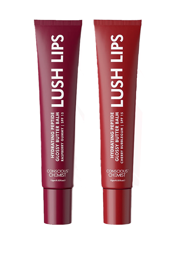 Peptide Lip Balm: Raspberry Gummy & Bubblegum