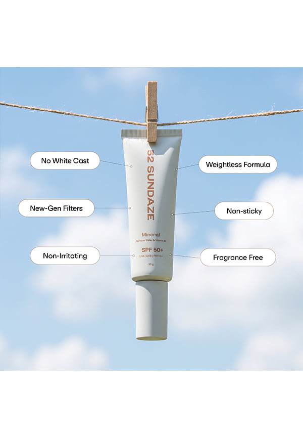 100% Mineral Sunscreen SPF 50 PA++++ for Sensitive Skin – thumbnail 4