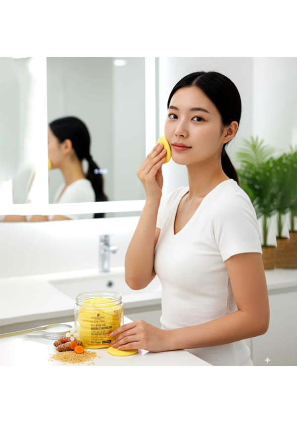Korean Cleansing Pad With Kojic Acid, Turmeric & Rice – thumbnail 5
