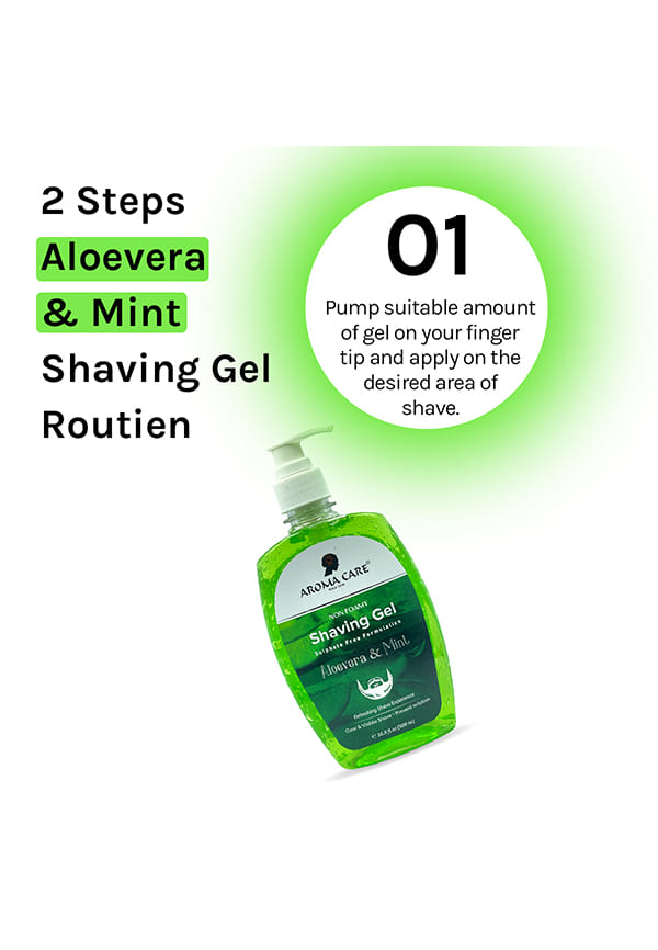 Aloevera & Mint Non Foamy Shaving Gel – thumbnail 3