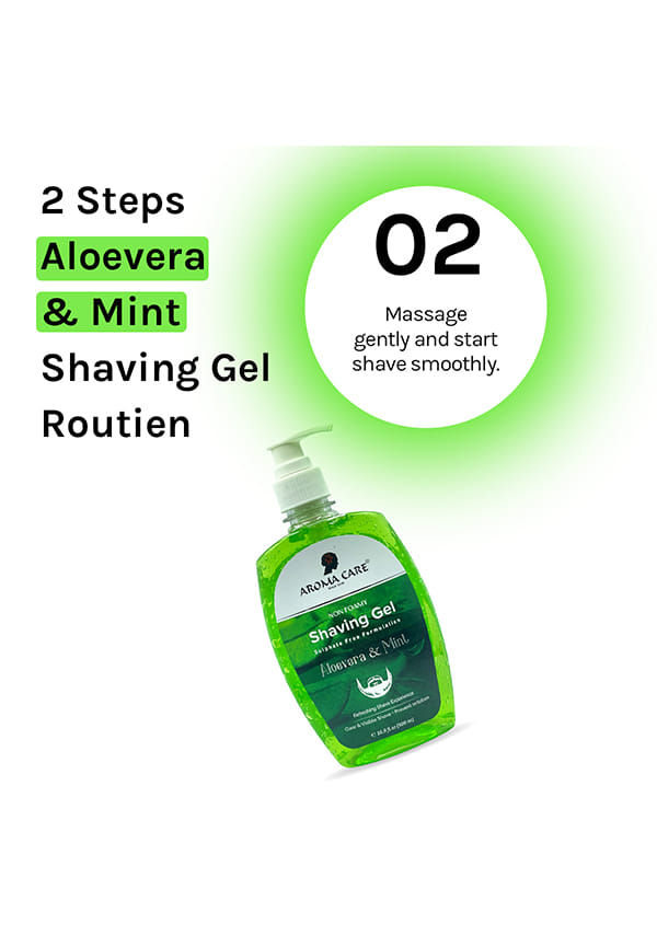 Aloevera & Mint Non Foamy Shaving Gel – thumbnail 4