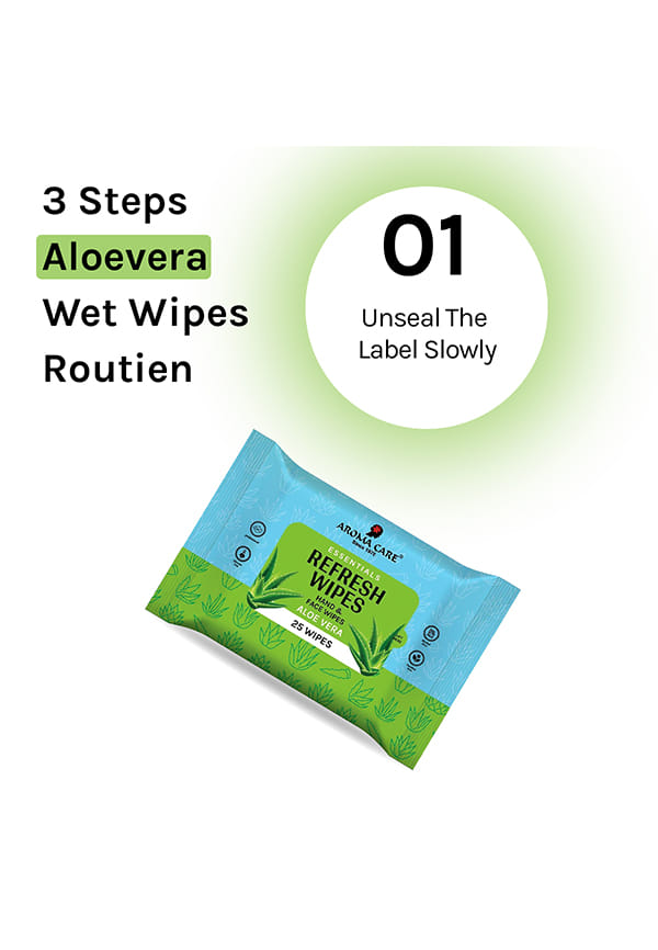 Aloe Vera & Cucumber Refresh Wipes – thumbnail 3
