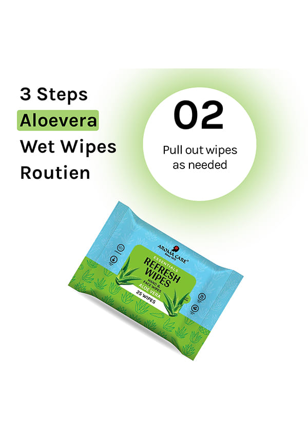 Aloe Vera & Cucumber Refresh Wipes – thumbnail 4