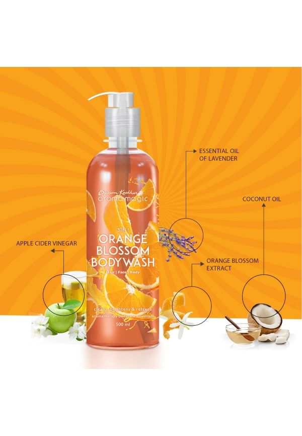 in Orange Blossom Bodywash Size: 220 ml By Aroma Magic