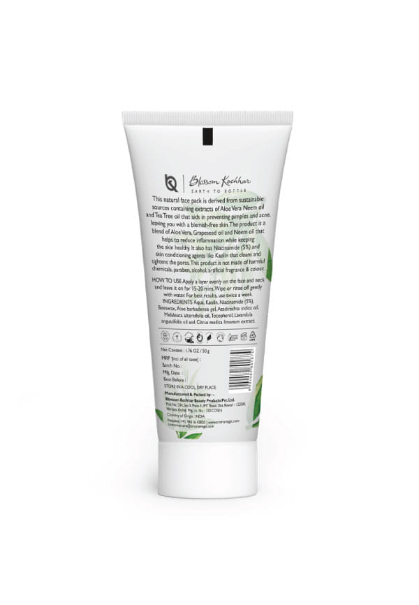 Neem & Tea Tree Face Pack (Powered by Niacinamide) – thumbnail 2