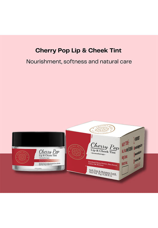 Lip & Cheek Tint – Enriched with Cherry Extract, Shea Butter, Castor Oil & Beeswax – thumbnail 5