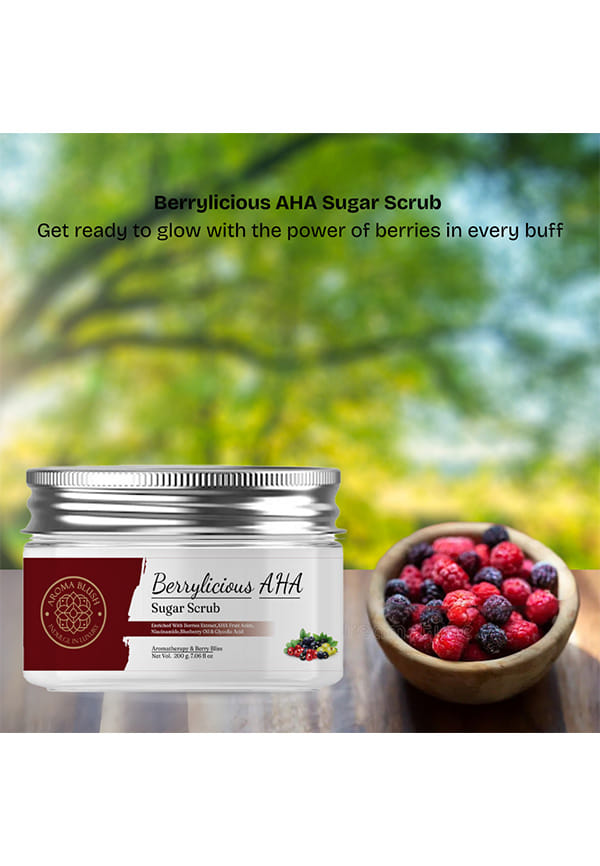 AROMABLUSH Berrylicious AHA Sugar Scrub – thumbnail 5