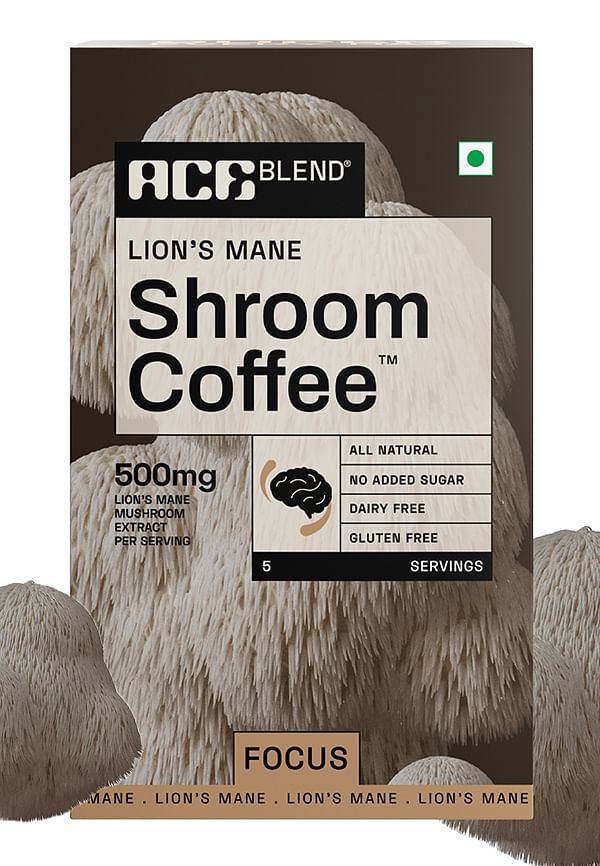 Lions Mane SHROOM COFFEE, Mushroom Coffee, KSM 66 Ashwagandha