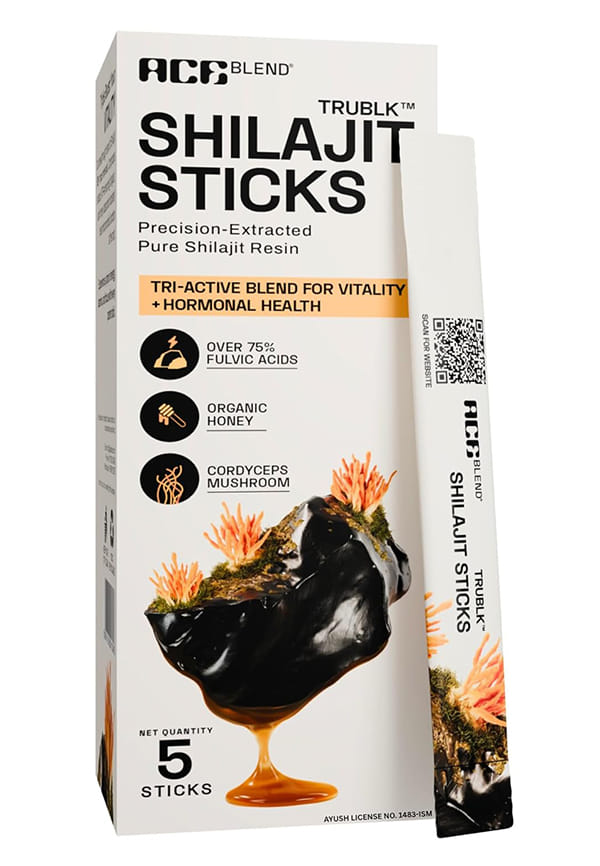 TRUBLK Shilajit Sticks, With Over 75% Fulvic Acid & 80+ Trace Minerals