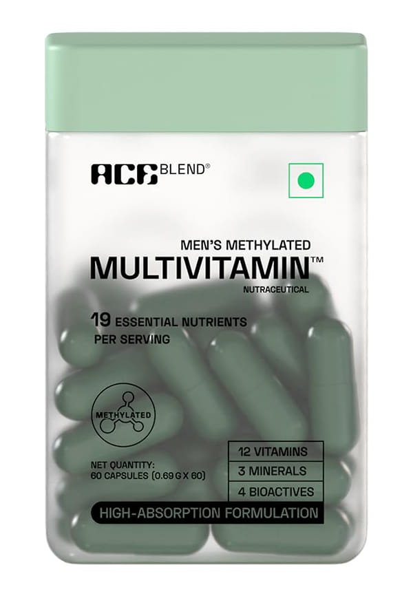 Methylated Multivitamin for Men, Supports Immunity, Focus & Heart Health