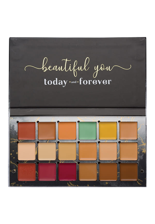 One For All Palette Black - Foundation, Concealer, Blush and Contour