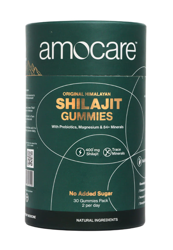 Himalayan Shilajit Gummies | 75%+ Fulvic Acid | No Added Sugar | Tamarind Flavor