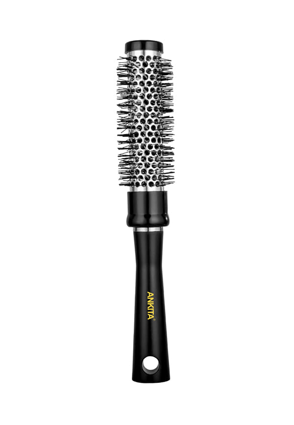 Professional Round Brush for Blow Drying with Natural Boar Bristle