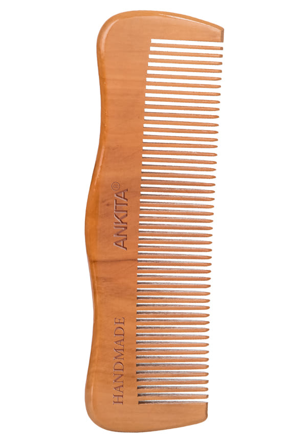 Wooden Handmade Hair Combs|No Static Hair Comb With Rounded Handle