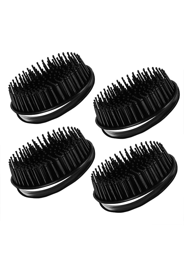 Hand Grip Round Comb & Scalp Massager | Small Round Hair Comb Shampoo Brush Scalp Massage