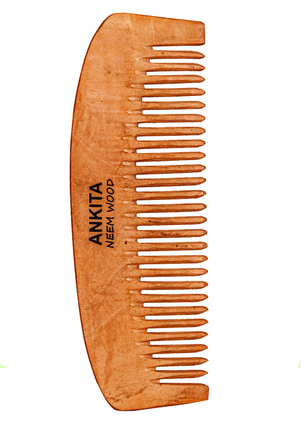 Neem Wooden Comb|Treated with Herbal Oils For Multi-Actions