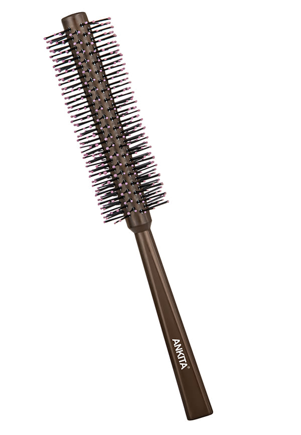Round Hair Brush with Nylon Bristle|Hair Brush with Strong and Flexible Bristles|For Grooming, Straightening, Smoothing, Detangling Hair, Ideal for Men & Women|(B5) Round Hair Brush with Nylon Bristle|Hair Brush with Strong and Flexible Bristles|For Grooming, Straightening, Smoothing, Detangling Hair, Ideal for Men & Women|(B5)